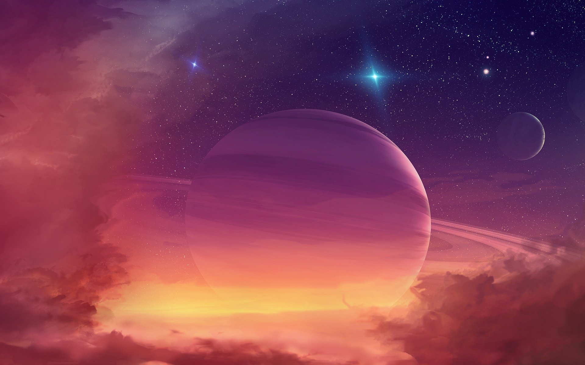 Sci Fi Planetary Ring HD Wallpaper