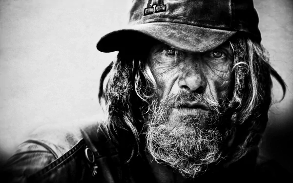 man Black & White HD Desktop Wallpaper | Background Image