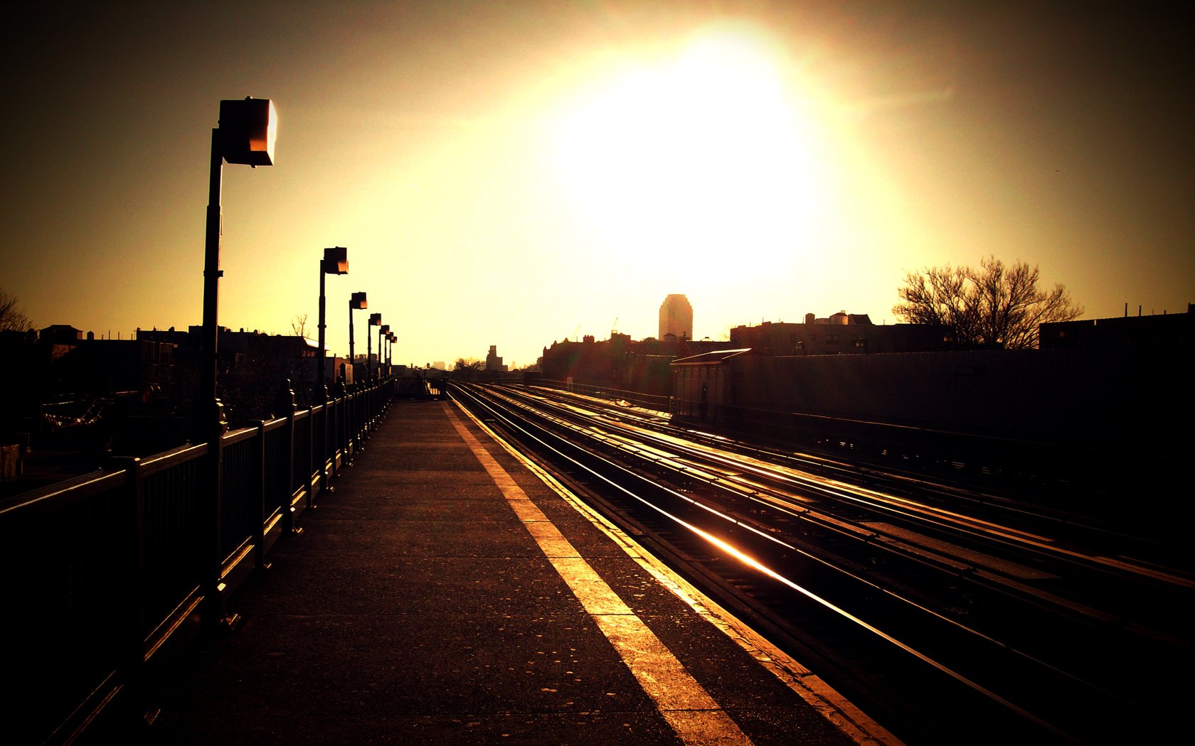 Download Man Made Railroad Wallpaper | 1680x1050 | Wallpaper Abyss