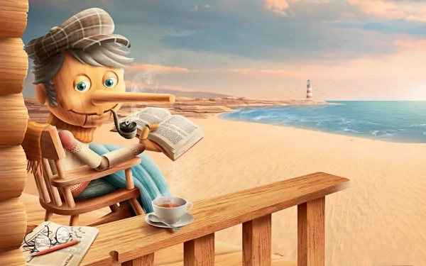 artistic Pinocchio HD Desktop Wallpaper | Background Image