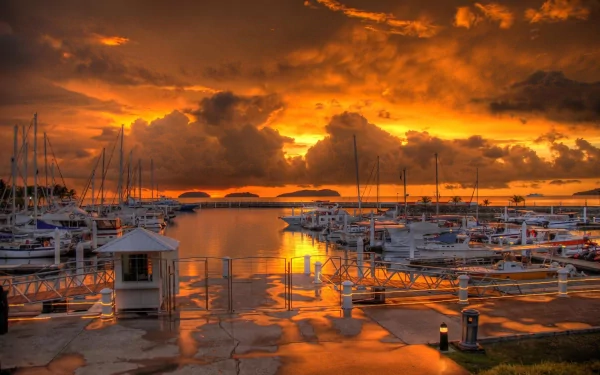 man made harbor HD Desktop Wallpaper | Background Image