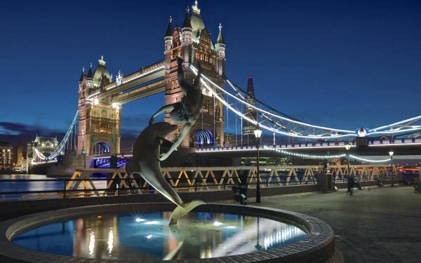 man made Tower Bridge HD Desktop Wallpaper | Background Image