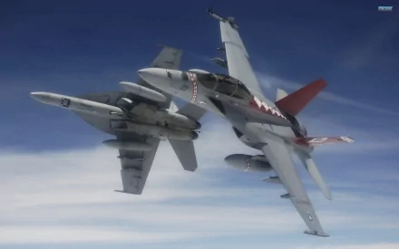 military Boeing F/A-18E/F Super Hornet HD Desktop Wallpaper | Background Image
