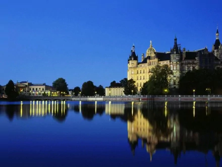 man made Schwerin Palace HD Desktop Wallpaper | Background Image