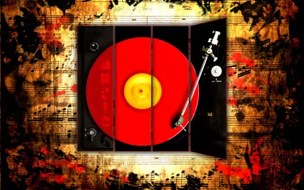 music record HD Desktop Wallpaper | Background Image