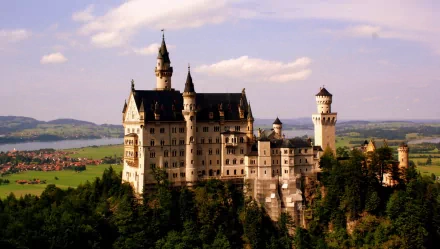man made Neuschwanstein Castle HD Desktop Wallpaper | Background Image