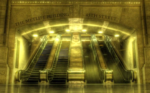 man made escalator HD Desktop Wallpaper | Background Image