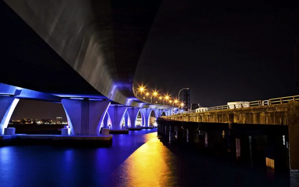 Florida Miami man made bridge HD Desktop Wallpaper | Background Image
