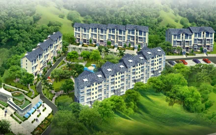 artistic apartment complex HD Desktop Wallpaper | Background Image