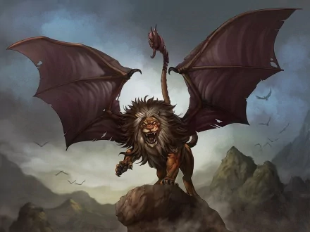 fantasy manticore HD Desktop Wallpaper | Background Image