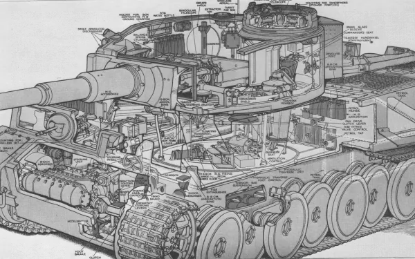  Schematic of German Tiger 1.