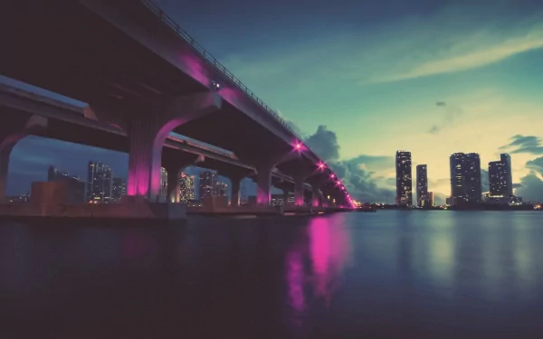 Florida Miami man made bridge HD Desktop Wallpaper | Background Image