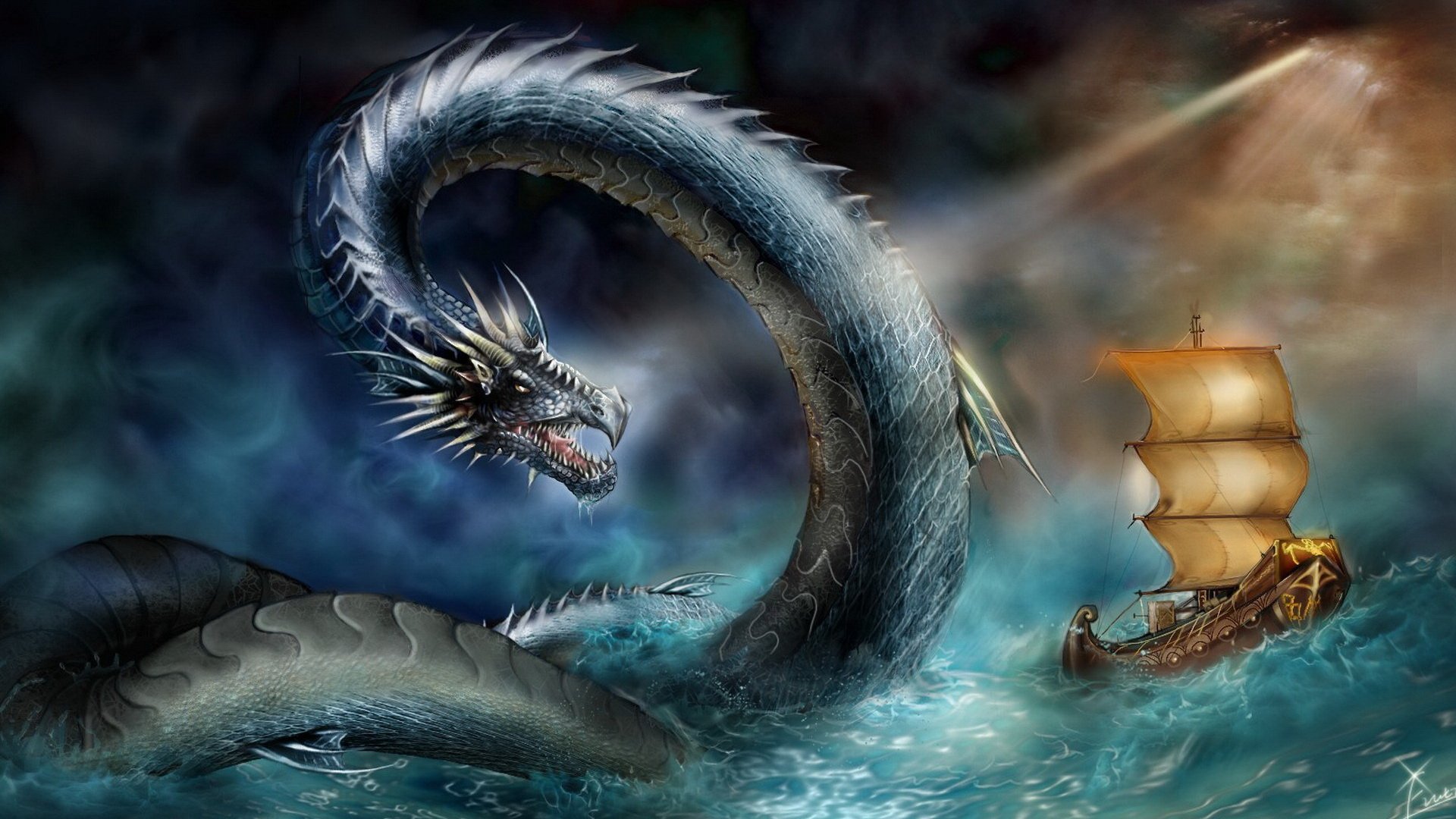 龙高清壁纸 桌面背景 19x1080 Id Wallpaper Abyss