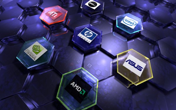 Technology Other Logo Dell Intel Asus AMD Hewlett-packard HD Wallpaper | Background Image