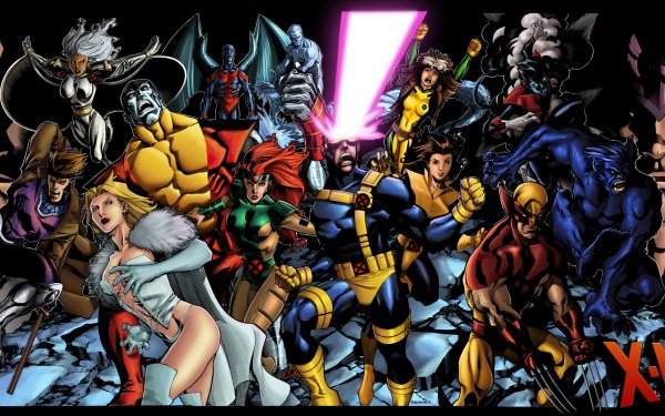 Bande-dessinées Marvel Comics Uncanny X-Men Charles Xavier Professor X Gambit Emma Frost Colossus Cyclops Iceman Rogue Nightcrawler Beast Wolverine Magneto Archangel Kitty Pryde Jean Grey Fond d'écran HD | Image