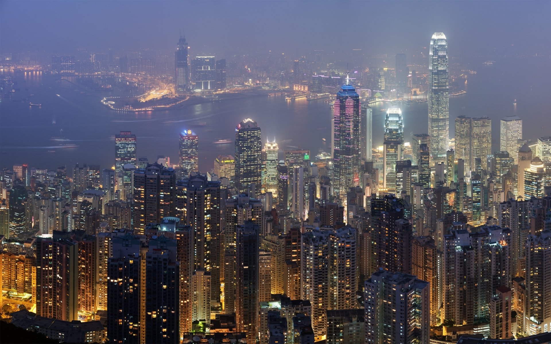 Download Man Made Hong Kong HD Wallpaper