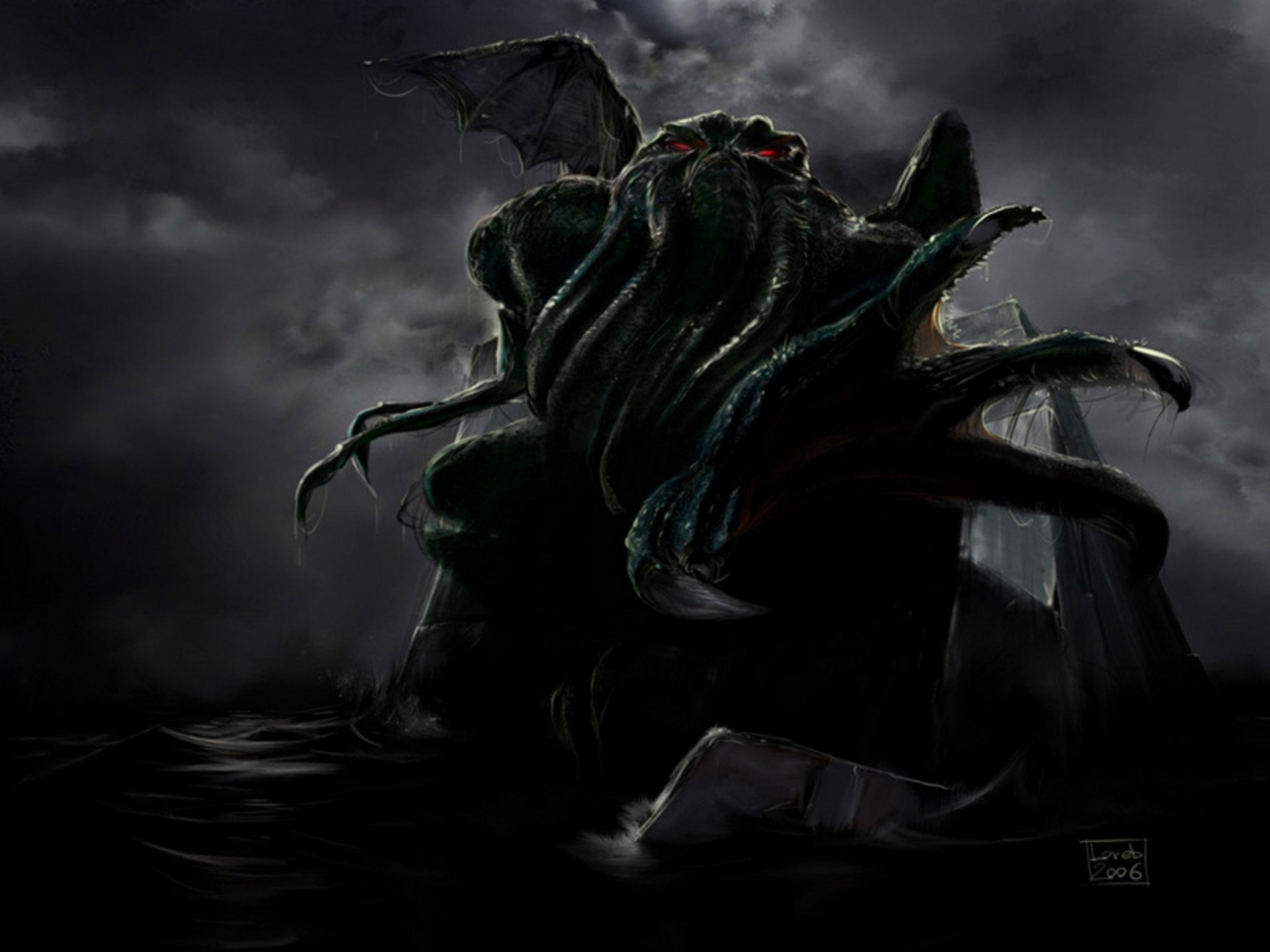 Download Fantasy Cthulhu HD Wallpaper | 2560x1920 | Wallpaper Abyss