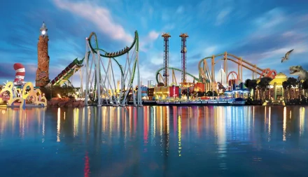  Universal's Islands of Adventure Theme Park in Florida，USA