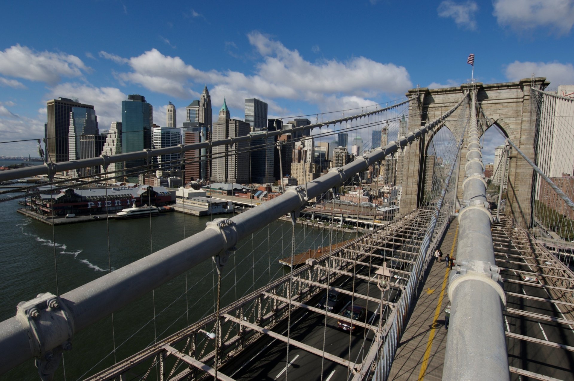 Download Man Made Brooklyn Bridge HD Wallpaper