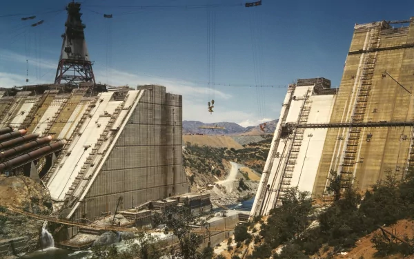 man made shasta dam HD Desktop Wallpaper | Background Image