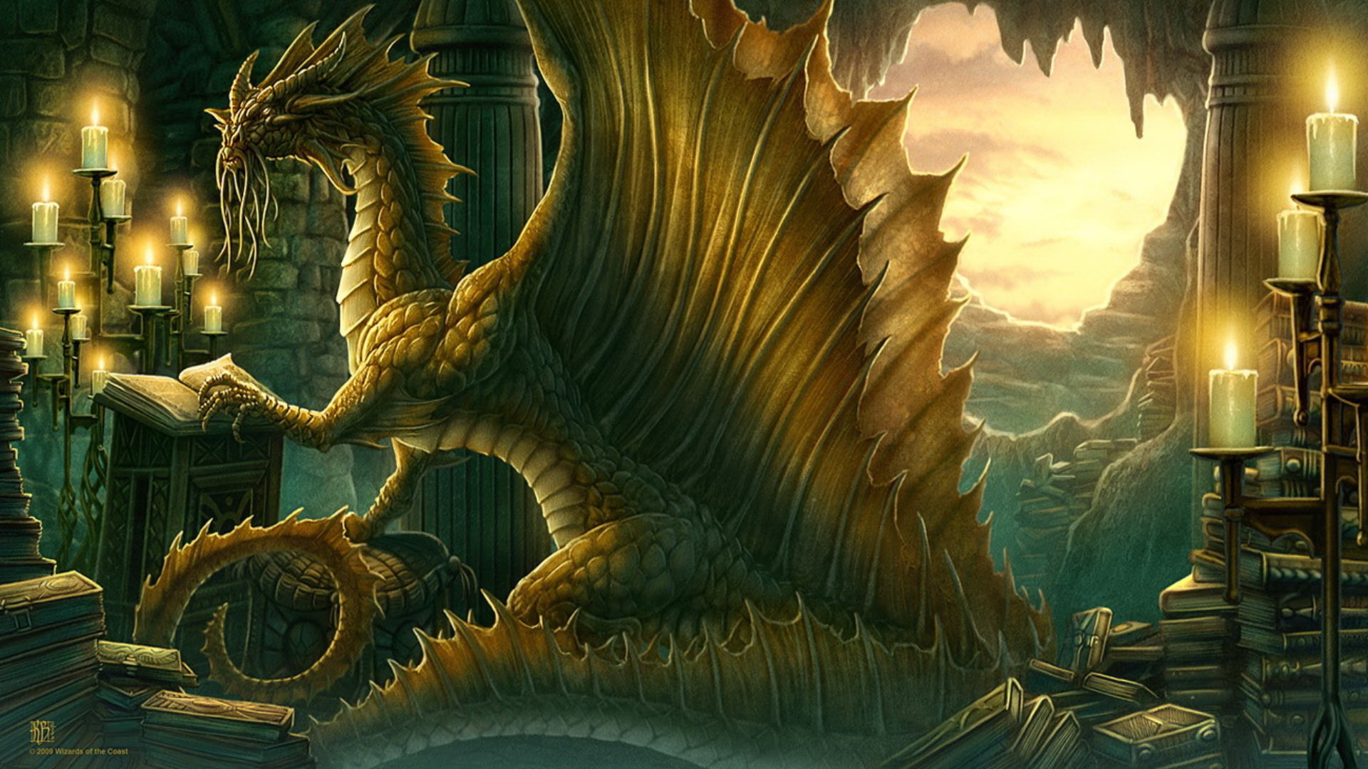 dragon landscape wallpaper