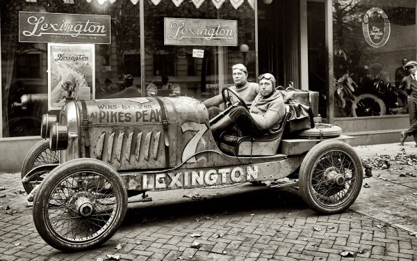 Vehicles Lexington Black & White Car Old Photography Vintage HD Wallpaper | Background Image