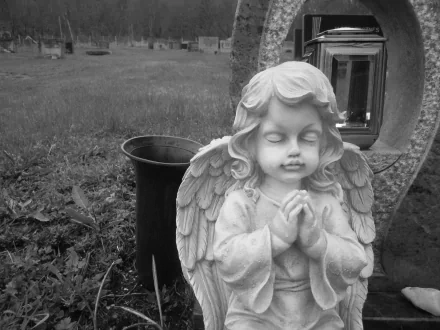 statue man made Cherub Statue HD Desktop Wallpaper | Background Image