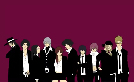 Re-L Mayer Revy (Black Lagoon) Vash the Stampede Motoko Kusanagi Mugen (Samurai Champloo) Dante (Devil May Cry) Spike Spiegel Alucard (Hellsing) Anime crossover HD Desktop Wallpaper | Background Image
