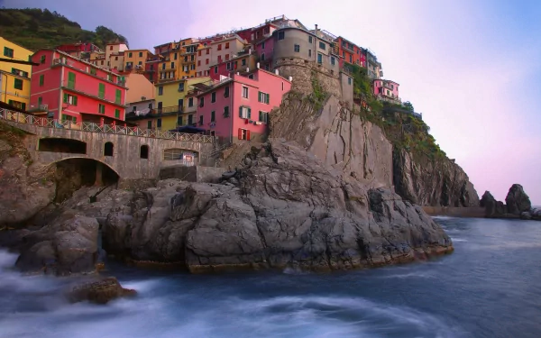 man made Manarola HD Desktop Wallpaper | Background Image