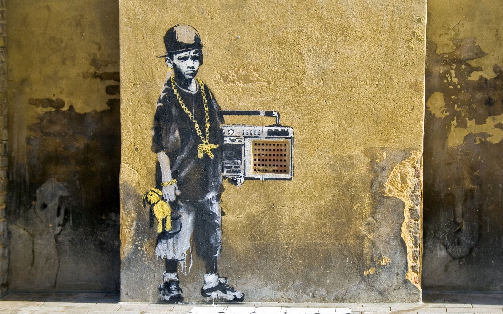 Graffiti HD Wallpaper by Banksy