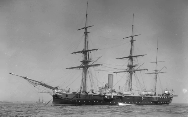 HMS Comus (1878) corvette (Warship) military Royal Navy HD Desktop Wallpaper | Background Image