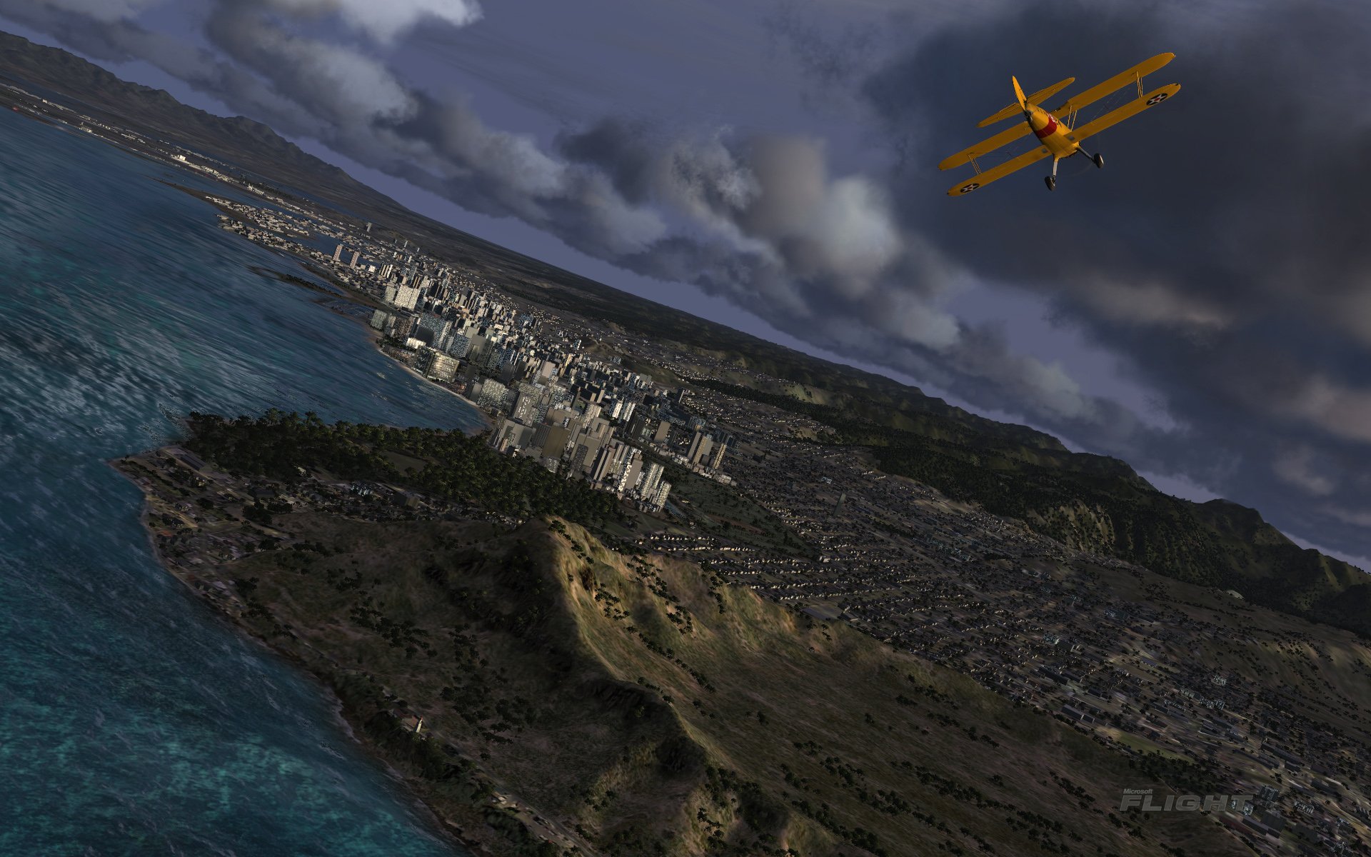 Download Video Game Microsoft Flight Hawaii HD Wallpaper