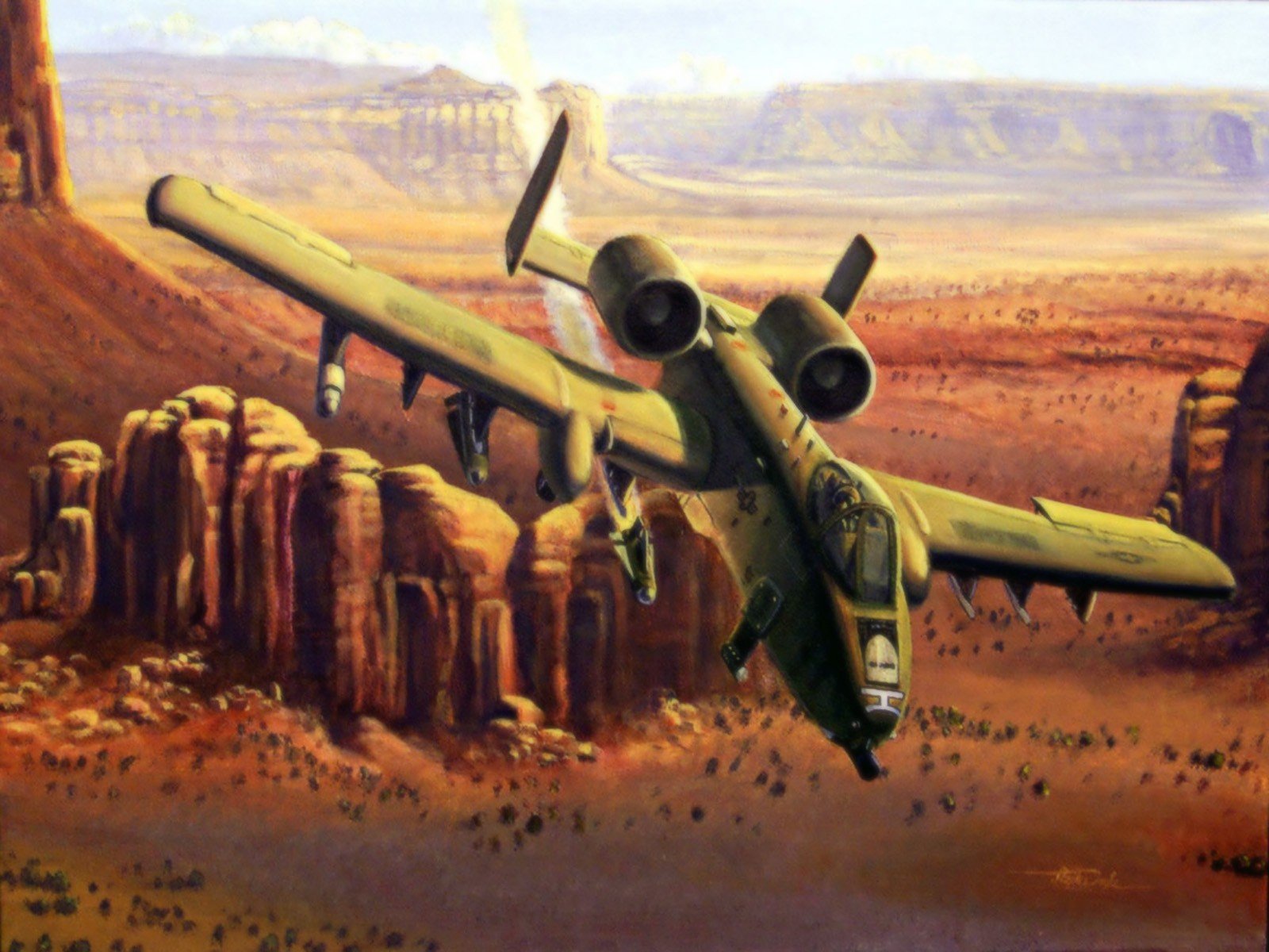 Download Military Fairchild Republic A-10 Thunderbolt II Wallpaper