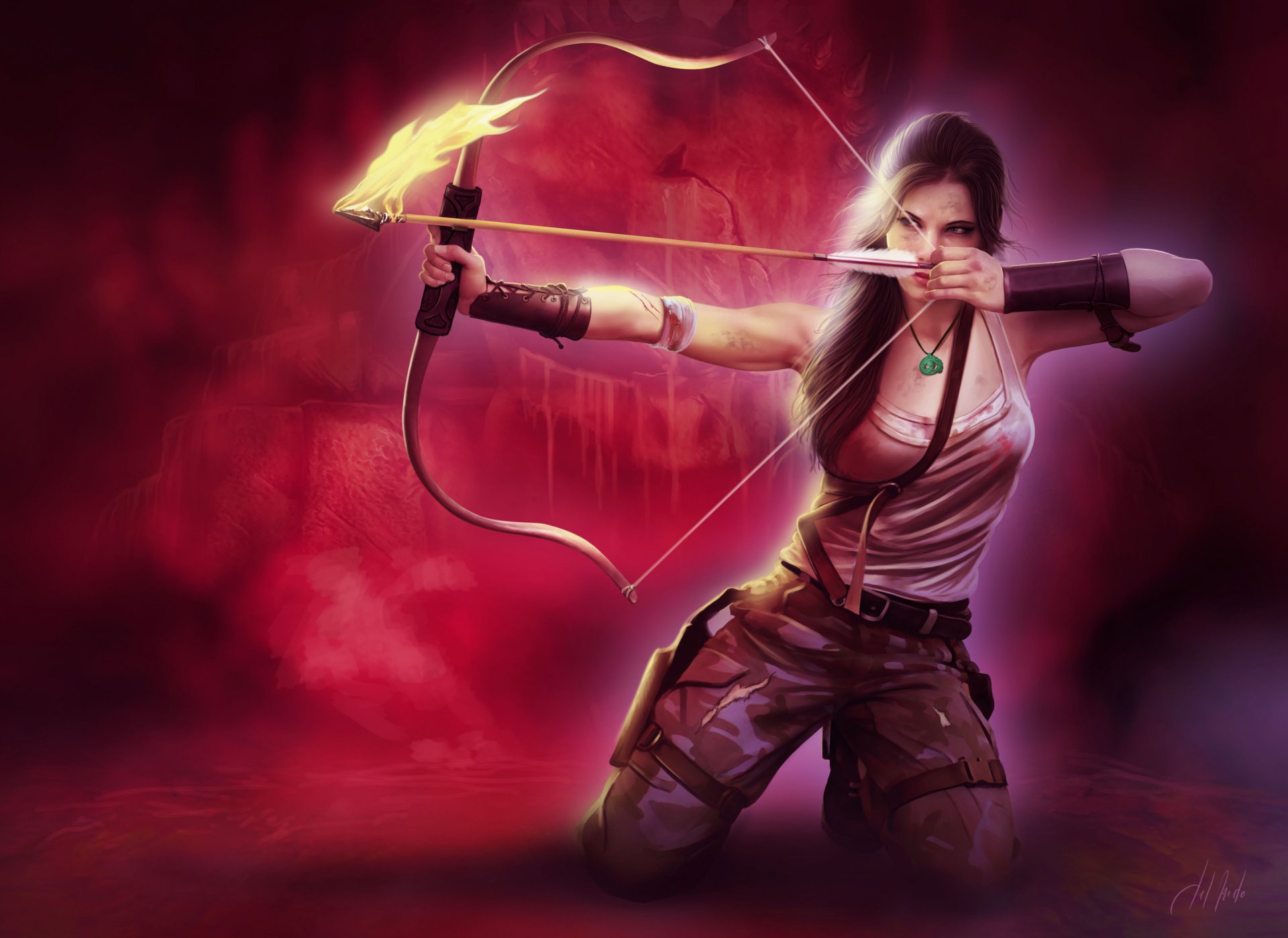 Tomb Raider 4K Ultra HD Wallpaper Archer in Action