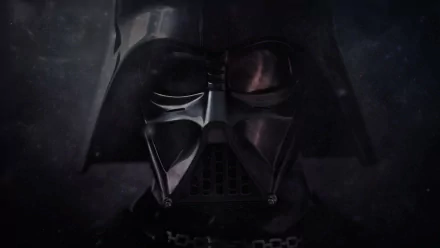 A striking HD desktop wallpaper featuring Darth Vader, the iconic Sith from Star Wars, exuding a powerful and mysterious presence in a dark sci-fi atmosphere.