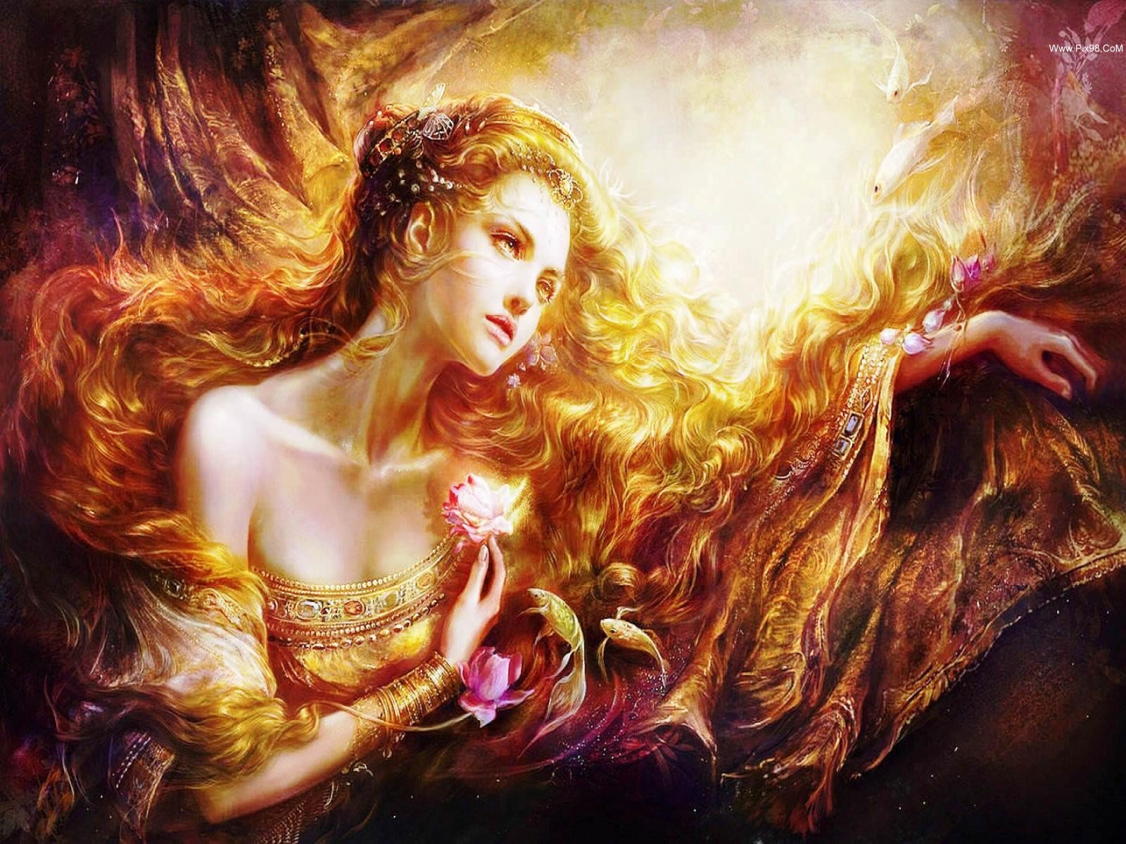 Fantasy Women Wallpaper By Rongrong Wang