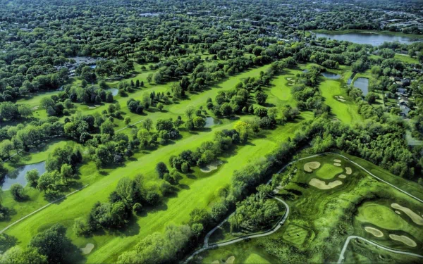 man made golf course HD Desktop Wallpaper | Background Image