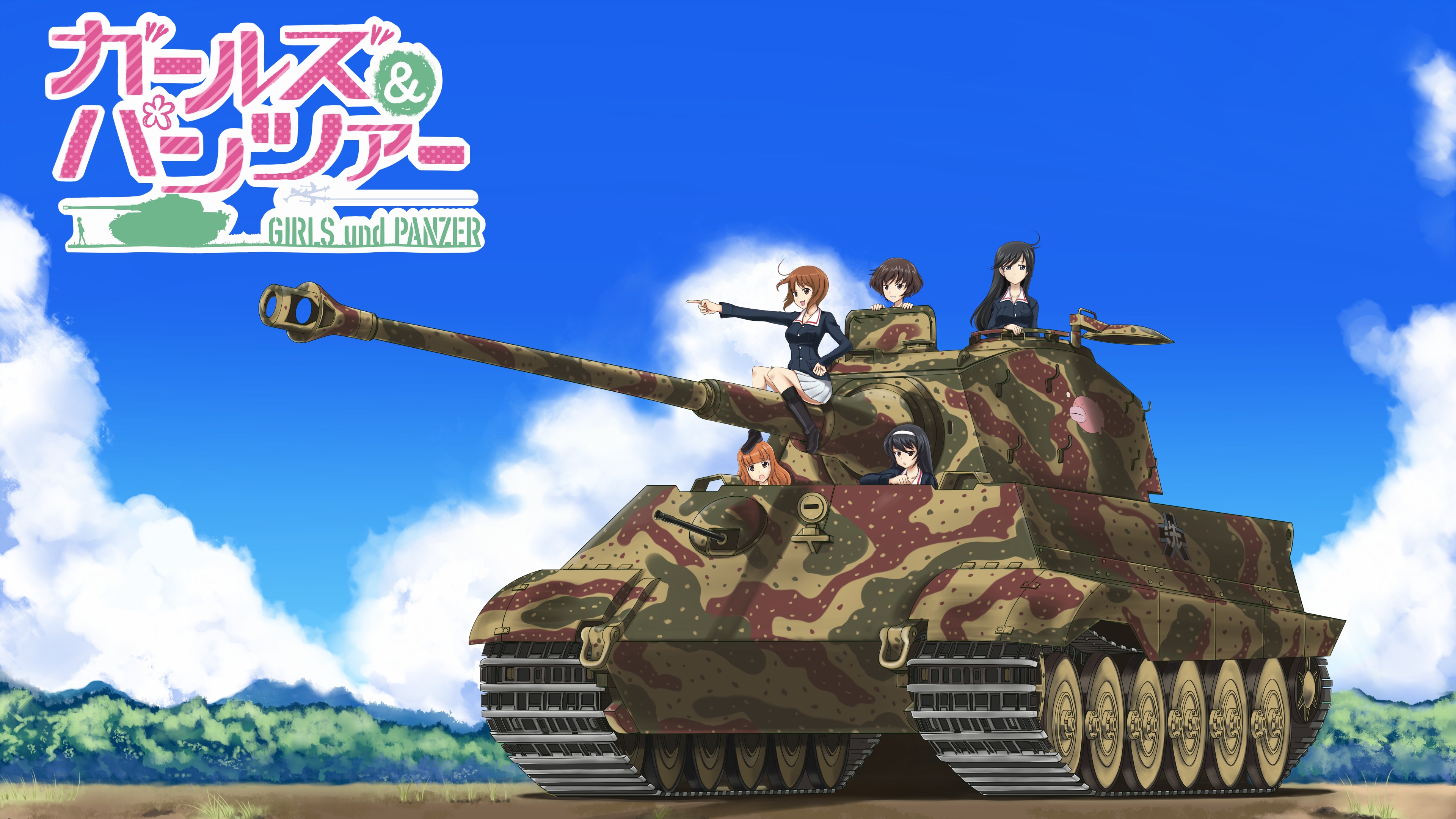 HD wallpaper Girls und Panzer Reizei Mako panzer IV sheep anime girls   Wallpaper Flare