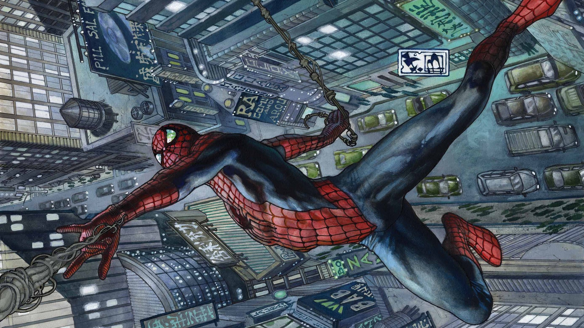 spiderman comic wallpaper widescreen