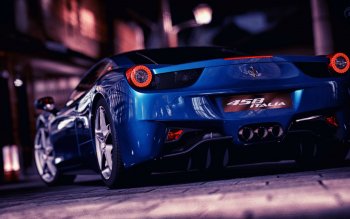 Blue Sport Car Wallpaper