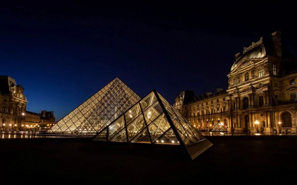 Paris man made The Louvre HD Desktop Wallpaper | Background Image