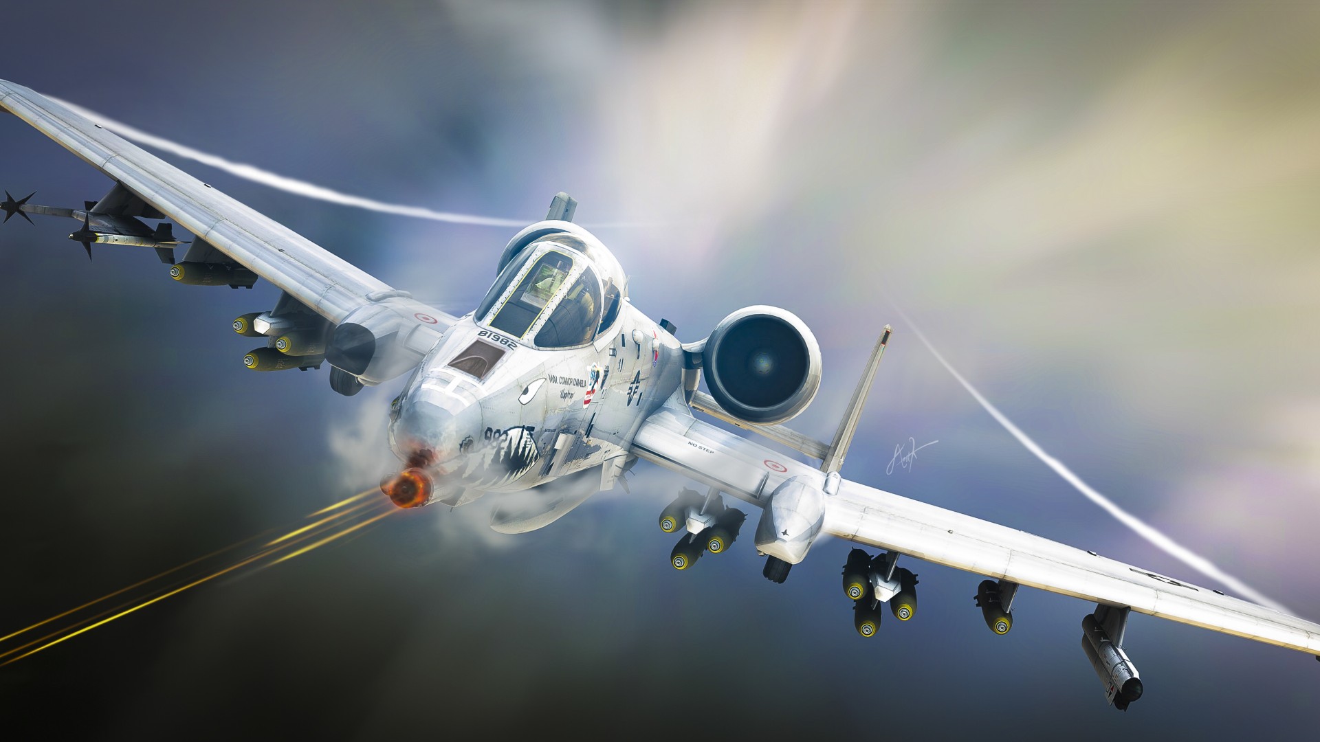 Fairchild Republic A-10 Thunderbolt II Full HD Wallpaper and Background