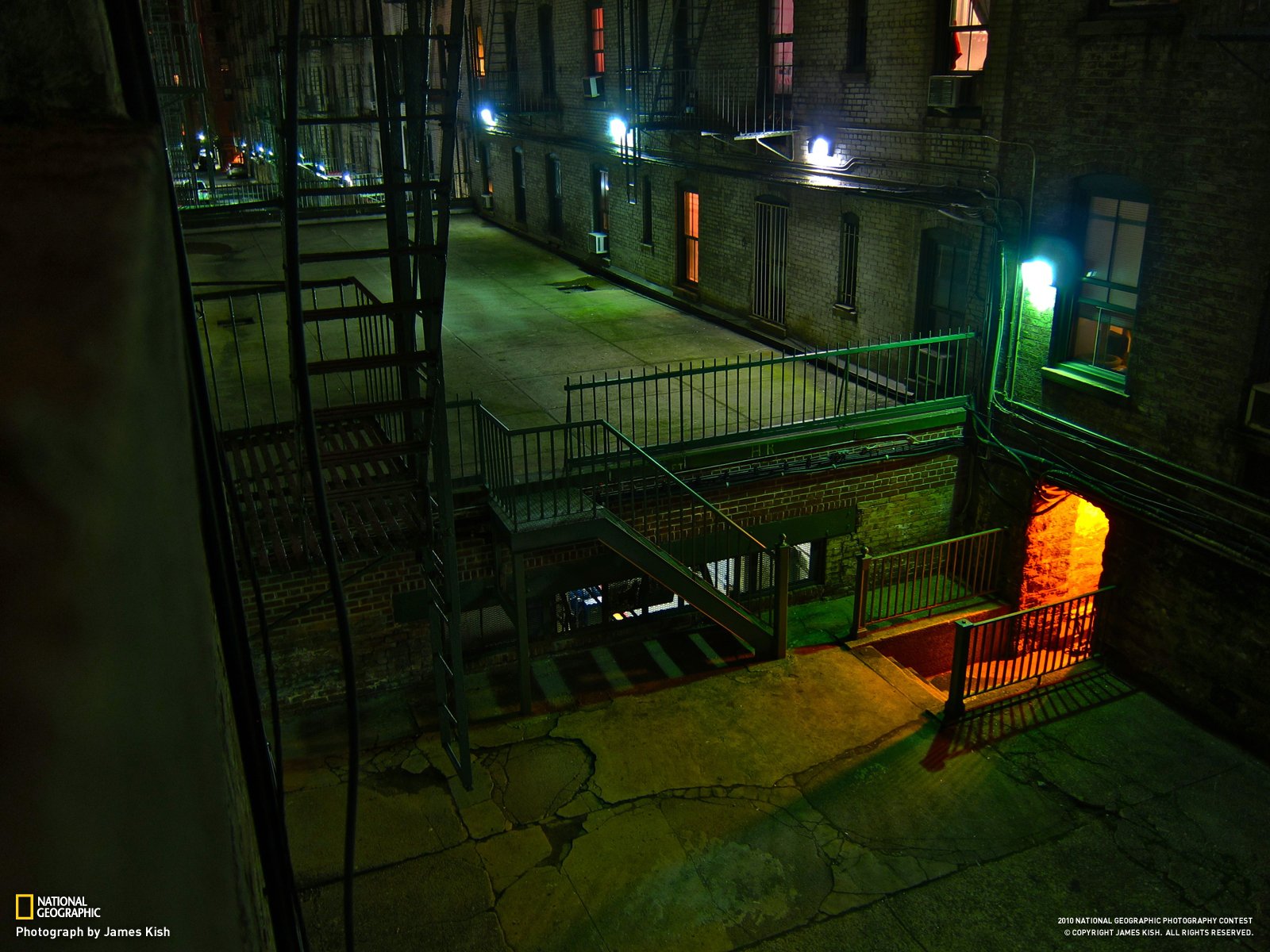 Download Man Made Alley Wallpaper