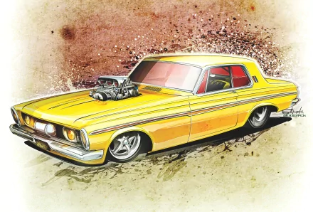 vehicle 1963 plymouth savoy HD Desktop Wallpaper | Background Image