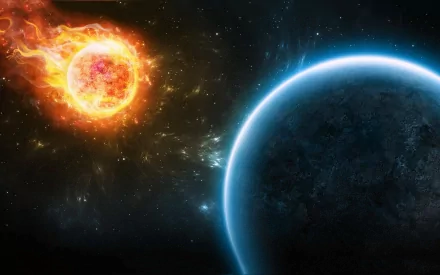 Sci Fi collision HD Desktop Wallpaper | Background Image