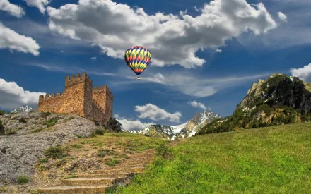 vehicle hot air balloon HD Desktop Wallpaper | Background Image