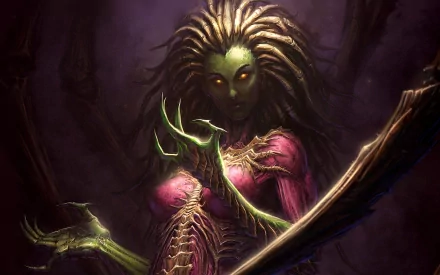 Sarah Kerrigan video game StarCraft II: Heart of the Swarm HD Desktop Wallpaper | Background Image