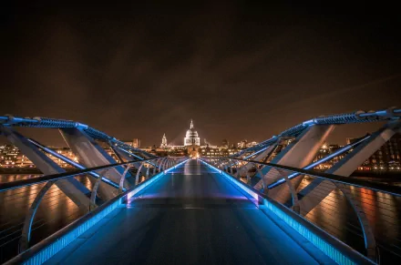London man made Millennium Bridge HD Desktop Wallpaper | Background Image