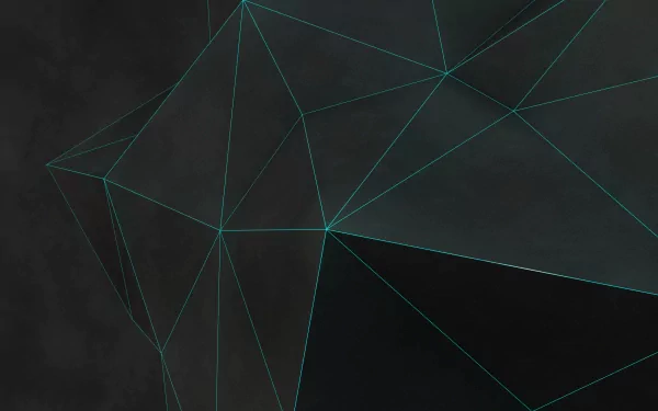 HD desktop wallpaper featuring geometric lines and facets on a dark background.