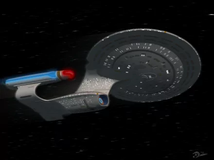  U.S.S. Enterprise D at warp